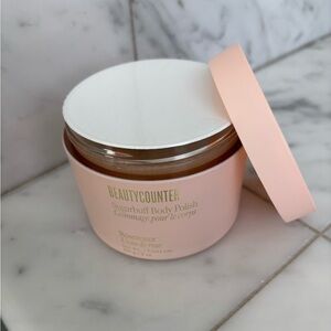 Beautycounter Exfoliating Sugarbuff Body Polish in Rosewater.  Sealed.